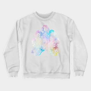 Hair Ties In Rainbow Crewneck Sweatshirt